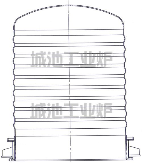 罩式炉波纹罩炉罐结构图